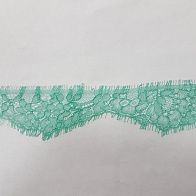 Кружево (о) светло-зеленое ш-5см Solstiss - итальянские ткани Тессутидея арт. 03-5188