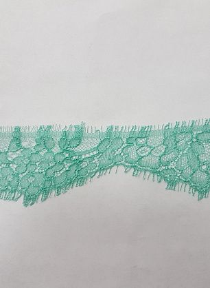 Кружево (о) светло-зеленое ш-5см Solstiss - итальянские ткани Тессутидея 03-5188