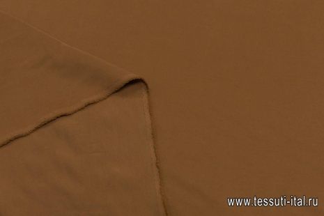 Плательная (о) коричневая - итальянские ткани Тессутидея арт. 03-5523