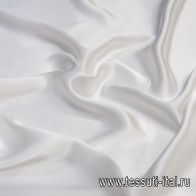 Шелк атлас (о) белый - итальянские ткани Тессутидея арт. 10-1133