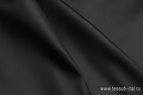 Шелк твил (о) графитовый - итальянские ткани Тессутидея арт. 10-4588