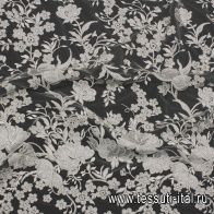 Кружевное полотно (о) светло-серое - итальянские ткани Тессутидея арт. 03-6952