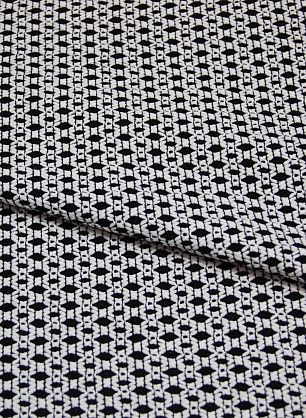 Жаккард (н) черно-белый - в интернет-магазине тканей Тессутидея арт. 03-3365