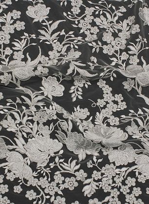 Кружевное полотно (о) светло-серое - в интернет-магазине тканей Тессутидея арт. 03-6952