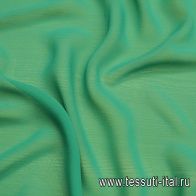 Шифон 50 г/м (о) ярко-зеленый  - итальянские ткани Тессутидея арт. 10-3151