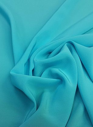 Крепдешин (о) голубой - в интернет-магазине тканей Тессутидея арт. 10-0781