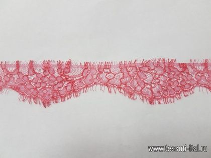 Кружево (о) розовое ш-5см Solstiss - итальянские ткани Тессутидея арт. 03-5189