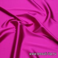 Шелк атлас стрейч (о) фуксия - итальянские ткани Тессутидея арт. 10-3319