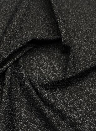 Сорочечная (н) серый горох разного размера на черном - в интернет-магазине тканей Тессутидея арт. 01-7779