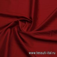 Подкладочная стрейч (о) темно-красная - итальянские ткани Тессутидея арт. 07-1463