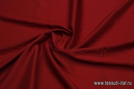 Подкладочная стрейч (о) темно-красная - итальянские ткани Тессутидея арт. 07-1463
