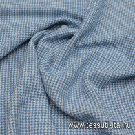 Шанель (н) бело-голубая стилизованная гусиная лапка - итальянские ткани Тессутидея арт. 01-7227