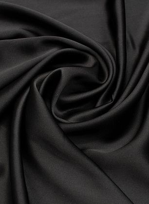 Шелк атлас 120 г/м (о) черный - в интернет-магазине тканей Тессутидея арт. 10-3454