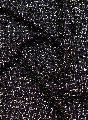 Шанель с люрексом (н) черно-золотая - в интернет-магазине тканей Тессутидея арт. 03-7108