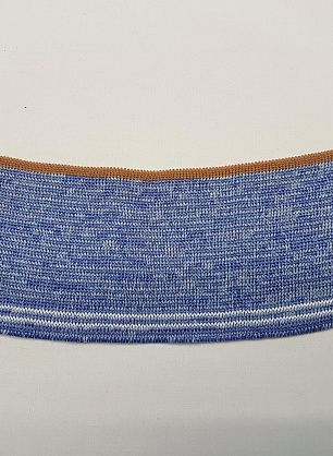 Подвяз бело-голубой меланж  6*-21см - в интернет-магазине тканей Тессутидея арт. F-3258