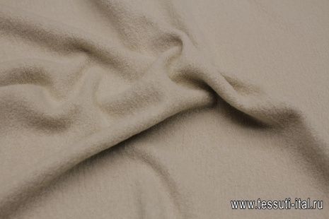Трикотаж лоден (о) светло-бежевый  - итальянские ткани Тессутидея арт. 15-1083