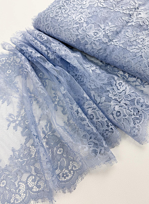 Кружево (о) голубое ш-38см - в интернет-магазине тканей Тессутидея арт. 03-7548