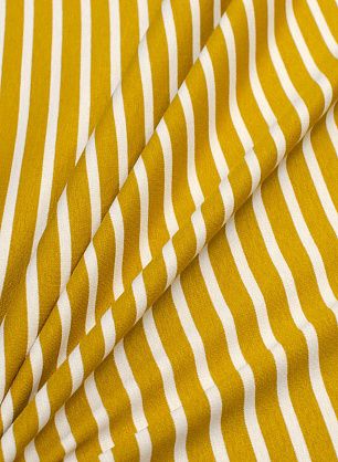 Джерси вискоза полоска (н) бежево-горчичное в стиле Aspesi  - в интернет-магазине тканей Тессутидея арт. 14-1575