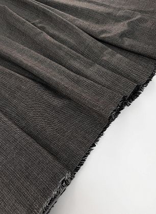 Костюмная шерсть+шелк (н) серо-черно-бежевая диагональ - в интернет-магазине тканей Тессутидея арт. 05-5124