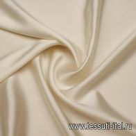 Шелк атлас стрейч (о) айвори - итальянские ткани Тессутидея арт. 10-3787