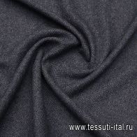 Костюмная кашемир+шерсть (н) синяя елочка - итальянские ткани Тессутидея арт. 05-4745