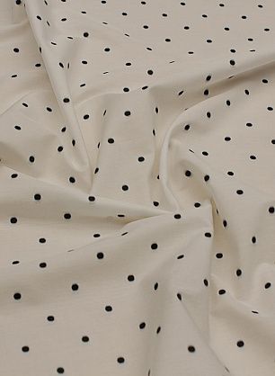 Сорочечная (н) черный горох на белом - в интернет-магазине тканей Тессутидея арт. 01-7212