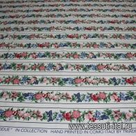 Хлопок (н) ягодно-цветочный орнамент на белом ш-150см - итальянские ткани Тессутидея арт. 01-3153