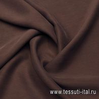 Плательная купра (о) коричнево-фиолетовая - итальянские ткани Тессутидея арт. 04-1710