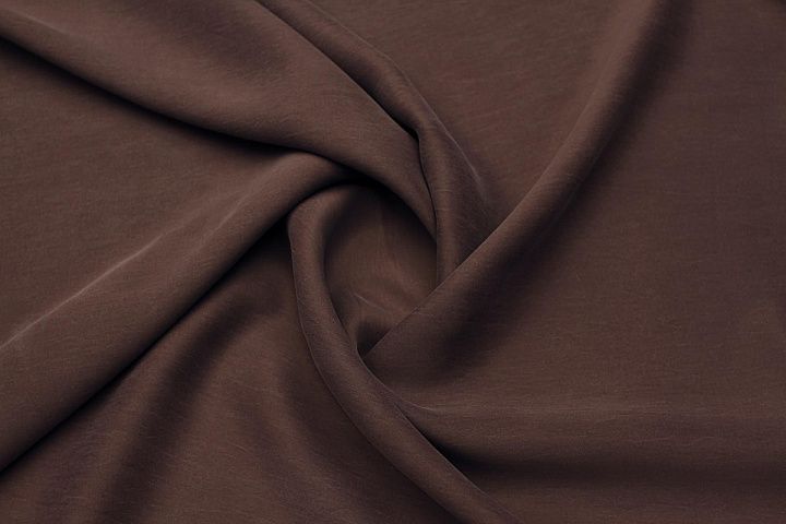 Плательная купра (о) коричнево-фиолетовая - итальянские ткани Тессутидея арт. 04-1710