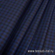 Костюмная (н) сине-коричневая клетка - итальянские ткани Тессутидея арт. 05-3714