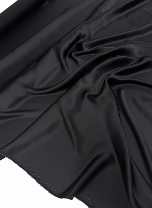 Шелк атлас 100 г/м (о) черный - в интернет-магазине тканей Тессутидея арт. 10-5137