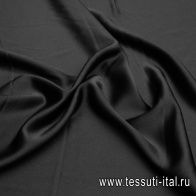 Плательная вискоза (о) черная - итальянские ткани Тессутидея арт. 04-1574