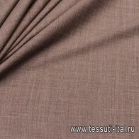 Костюмная стрейч (о) светло-коричневая меланж - итальянские ткани Тессутидея арт. 05-2893