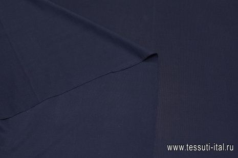 Трикотаж вискоза (о) темно-синий  - итальянские ткани Тессутидея арт. 14-1684