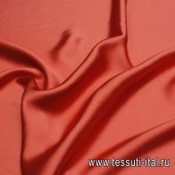 Плательная кади 130 г/м (о) темно-лососевая - итальянские ткани Тессутидея арт. 03-6868