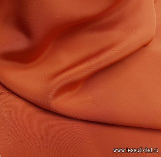 Шелк кади (о) темно-оранжевый - итальянские ткани Тессутидея арт. 02-7424