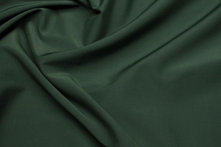 Подкладочная стрейч (о) темно-зеленая - итальянские ткани Тессутидея арт. 07-1549
