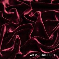 Бархат (о) бордовый - итальянские ткани Тессутидея арт. 10-1232
