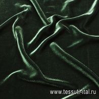 Бархат (о) темно-зеленый - итальянские ткани Тессутидея арт. 10-3529