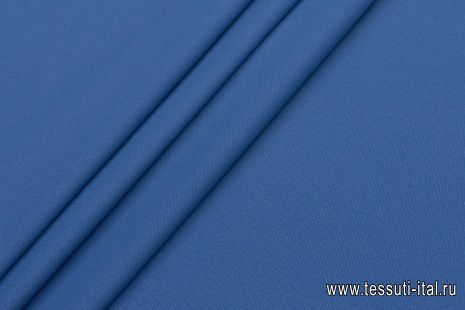 Плательная вискоза стрейч фактурная (о) светло-синяя - итальянские ткани Тессутидея арт. 04-1531