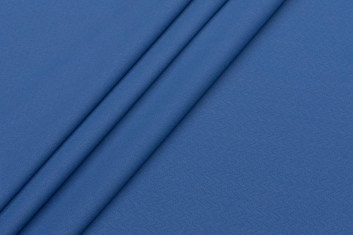 Плательная вискоза стрейч фактурная (о) светло-синяя - итальянские ткани Тессутидея арт. 04-1531