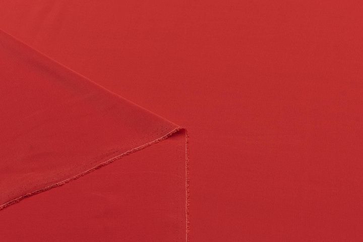 Крепдешин (о) красно-оранжевый - итальянские ткани Тессутидея арт. 10-2983