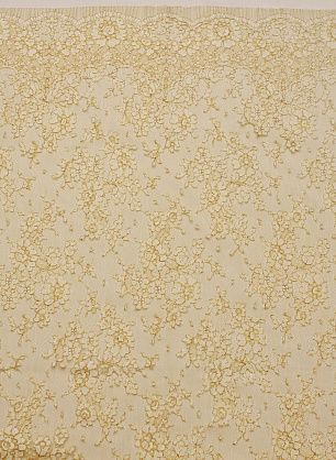 Кружево с люрексом (н) бело-персиковое ш-90см - в интернет-магазине тканей Тессутидея арт. 03-7176