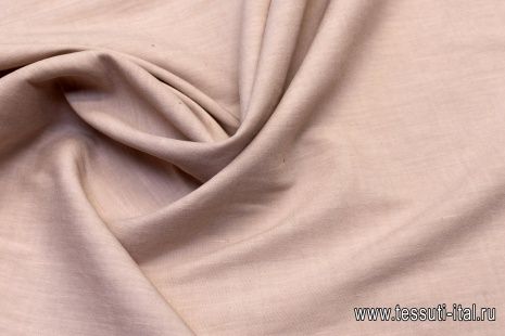 Хлопок стрейч (о) светло-розово-бежевый - итальянские ткани Тессутидея арт. 01-5289