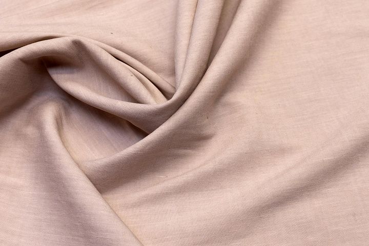 Хлопок стрейч (о) светло-розово-бежевый - итальянские ткани Тессутидея арт. 01-5289