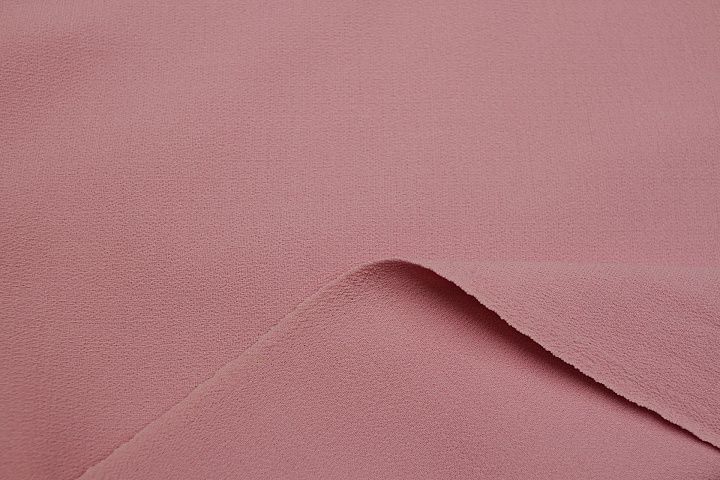 Костюмная шерсть креп дабл (о) светло-розовая - итальянские ткани Тессутидея арт. 05-4988
