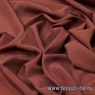 Крепдешин (о) коричневый - итальянские ткани Тессутидея арт. 02-8244