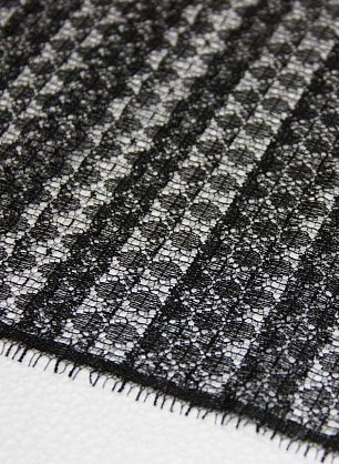 Кружево с люрексом (о) черное ш-80см  - в интернет-магазине тканей Тессутидея арт. 03-3267