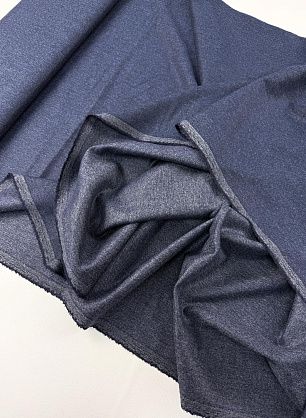 Костюмная твид кашемир двухслойная (о) сине-серая - в интернет-магазине тканей Тессутидея арт. 05-5188