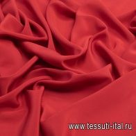 Крепдешин (о) темно-красный - итальянские ткани Тессутидея арт. 10-0866